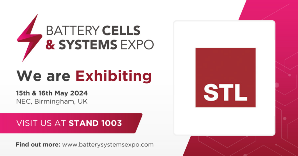 Samuel Taylor Limited will be exhibiting at the Battery Cells & Systems Expo on the 15th and 16th May 2024 at the NEC in Birmingham